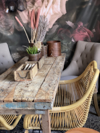 Oude stoere Markttafel inklapbaar