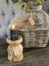 Houten kandelaar