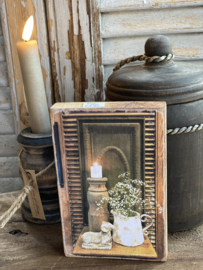 Houten deco bordje