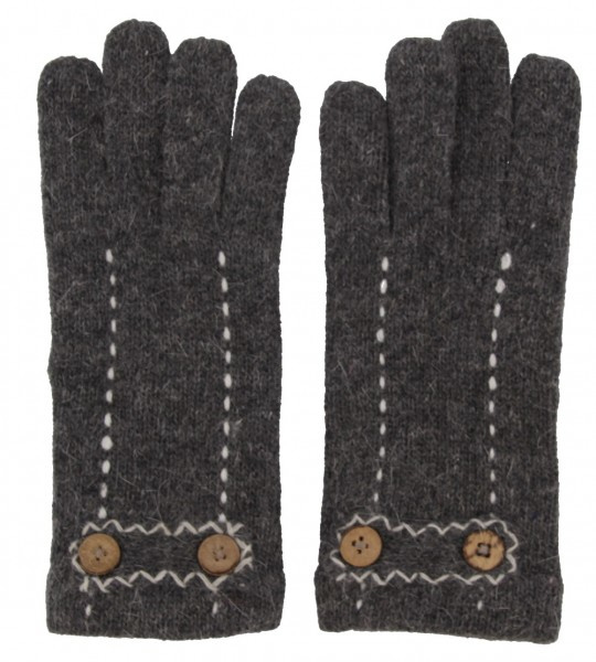 spek band Van toepassing zijn Wollen dames handschoenen Grey | Handschoen ook voor een koude zomeravond |  Passion of Living