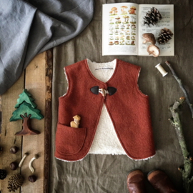 Wool Vest Winter Terracotta