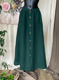 Maxi Skirt Linen Forest Green