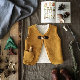 Wool Vest Winter Ochre