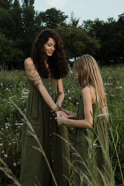 Maxi Dress Linen Moss Green