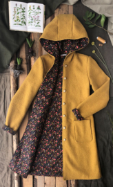 Women's Wool Spring / Autumn Coat Terracotta