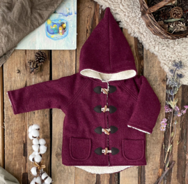 Wool Winter Coat Raspberry