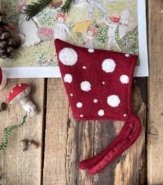 Wool Pixie Hat Doll Toadstool