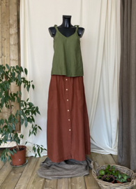 Linen Top Mossgreen