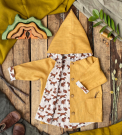 NEW! Linen Jacket Ochre - Little Foxes