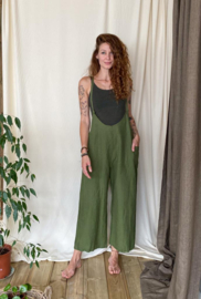 Jumpsuit 'Moon' - Moss Green