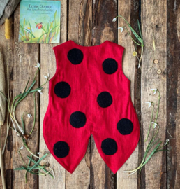 Linen Vest  Ladybug