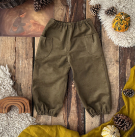 Corduroy Trousers Old Green 104/110