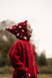 100% Red - Needle Felt Toadstool 122/128