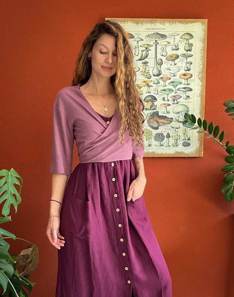 Wrap Top Mauve