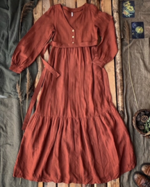 Bohemian Maxi Dress Terracotta Size 34