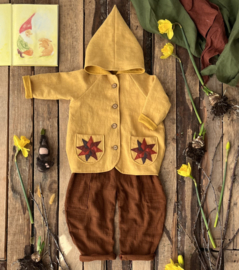 Double Gauze Trousers Caramel Brown
