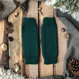 Wool Leg Warmers Forest Green