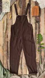 Jumpsuit Linen Coffee Brown