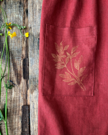 Midi Dress Linen - Terracotta