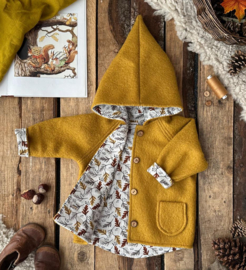 NEW! 100% Wool Ochre - Autumn Leaves 110/116