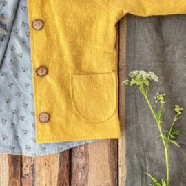 Linen Jacket Ochre Yellow Bees 134/140