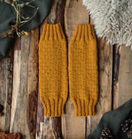 Wool Leg Warmers Ochre