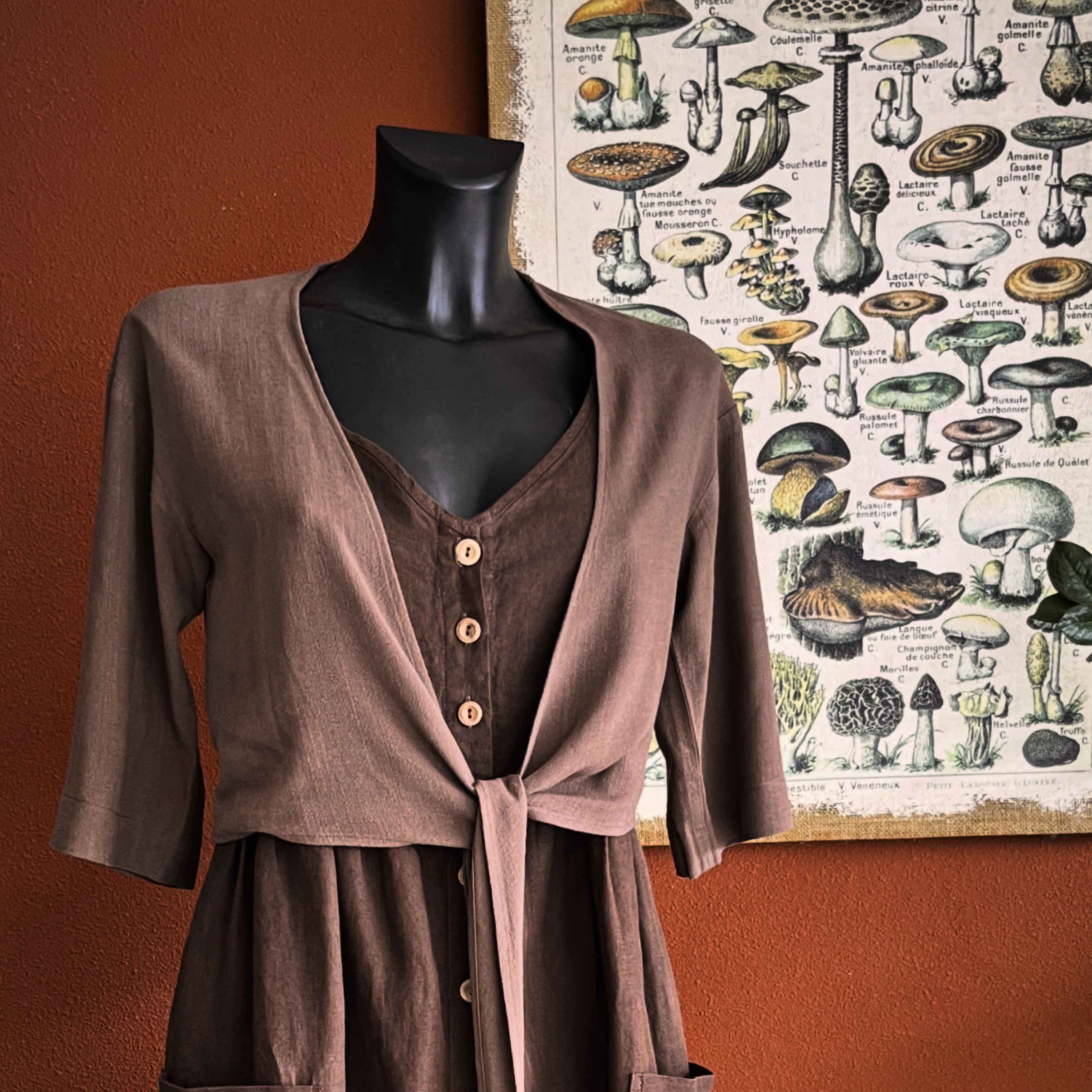 Wrap Top Clay Brown