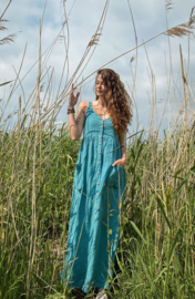 Maxi Dress Linen Aquamarine