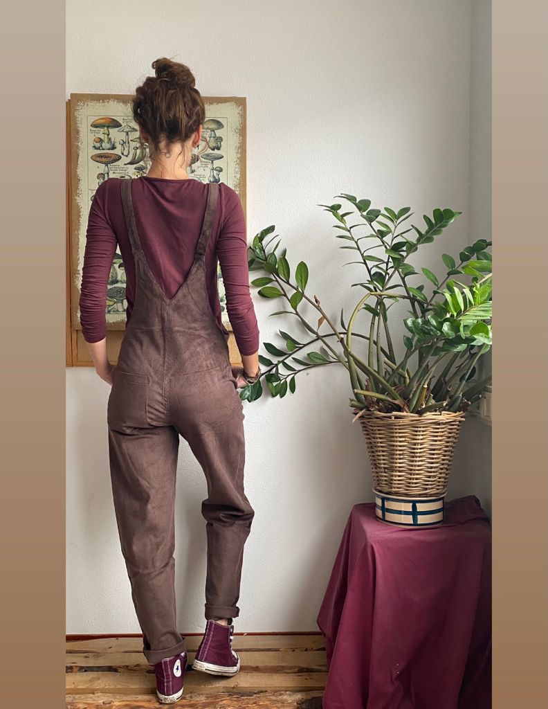 Jumpsuit Corduroy Chocolate Brown Size 42