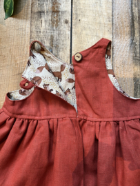 Linen Jumpsuit Terracotta Little Foxes
