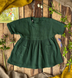 'Lotta' - Sun Dress Forest Green