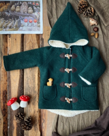 Wool Winter Coat Forest Green