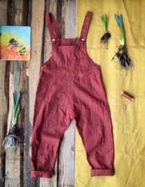 Jumpsuit Linen Terracotta 110/116