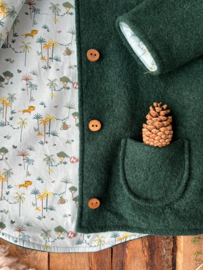 NEW! 100% Forest Green - Jungle Sloth 134/140
