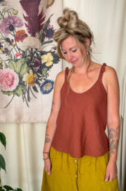 Linen Top Terracotta