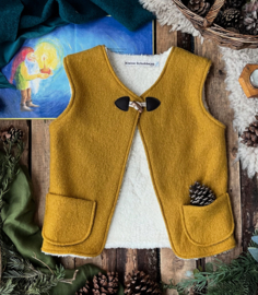 Wool Vest Winter Ochre Star