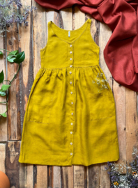 Midi Dress Linen - Ochre