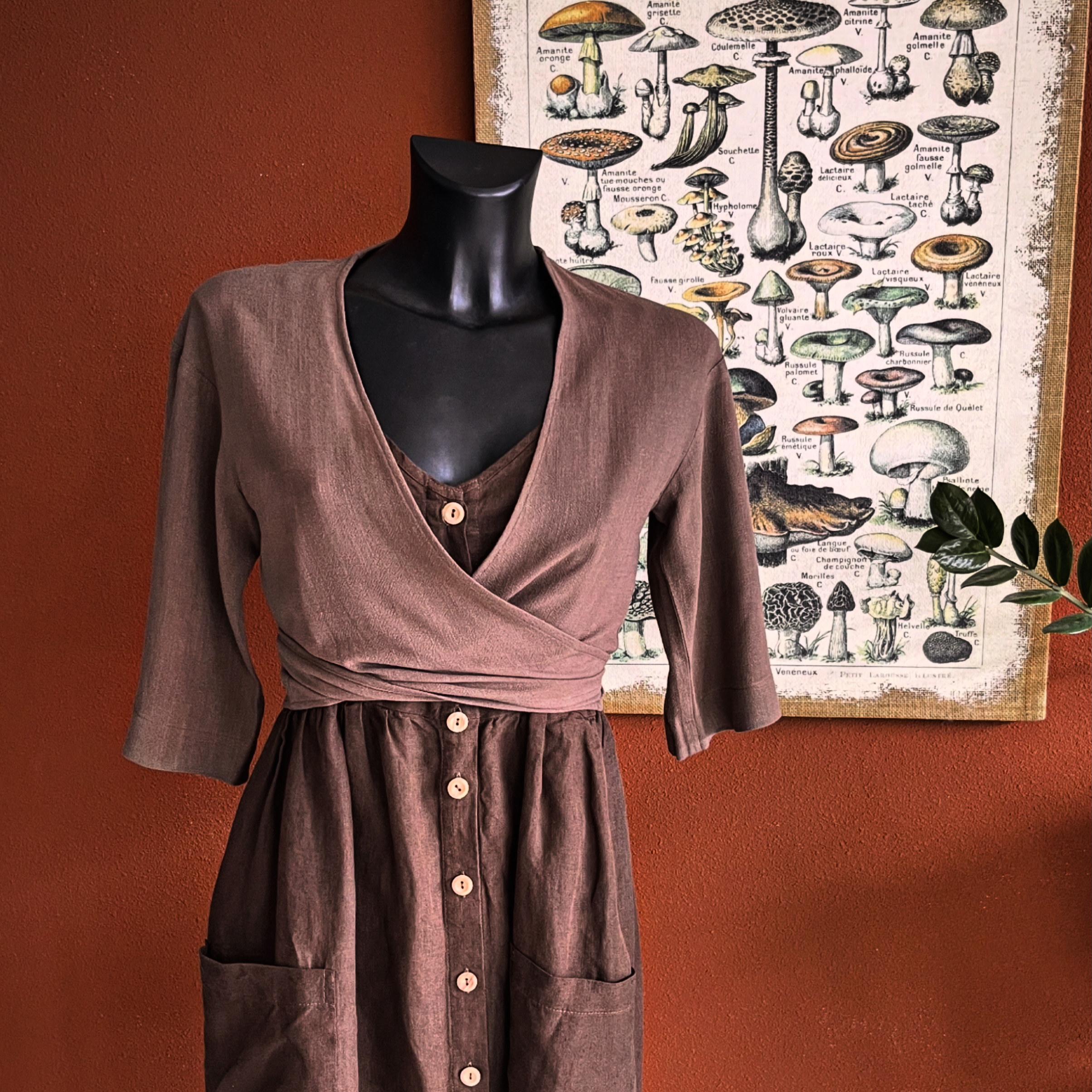 Wrap Top Clay Brown