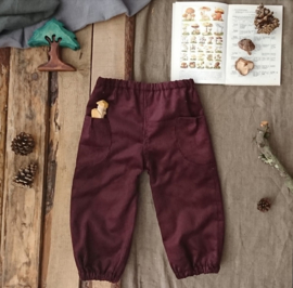 Corduroy Trousers Aubergine 92/98