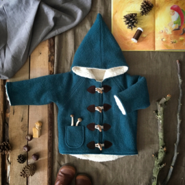 Wool Winter Coat Petrol 74/80