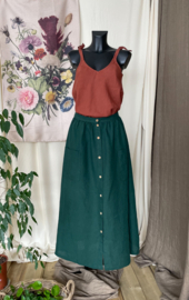 Maxi Skirt Linen Forest Green