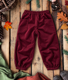 Corduroy Trousers Burgundy