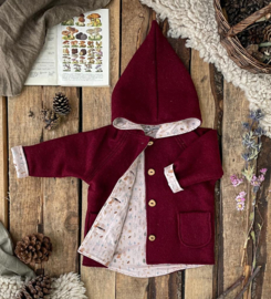 100% Burgundy Woodland Pink 122/128