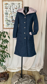 Women's Wool Spring / Autumn Coat Misty Blue