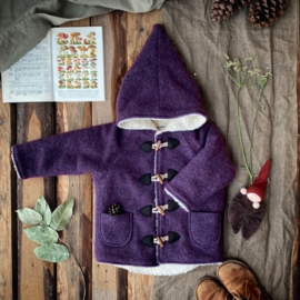 Wool Winter Coat Misty Purple