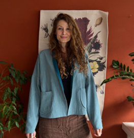 Linen Jacket Blue