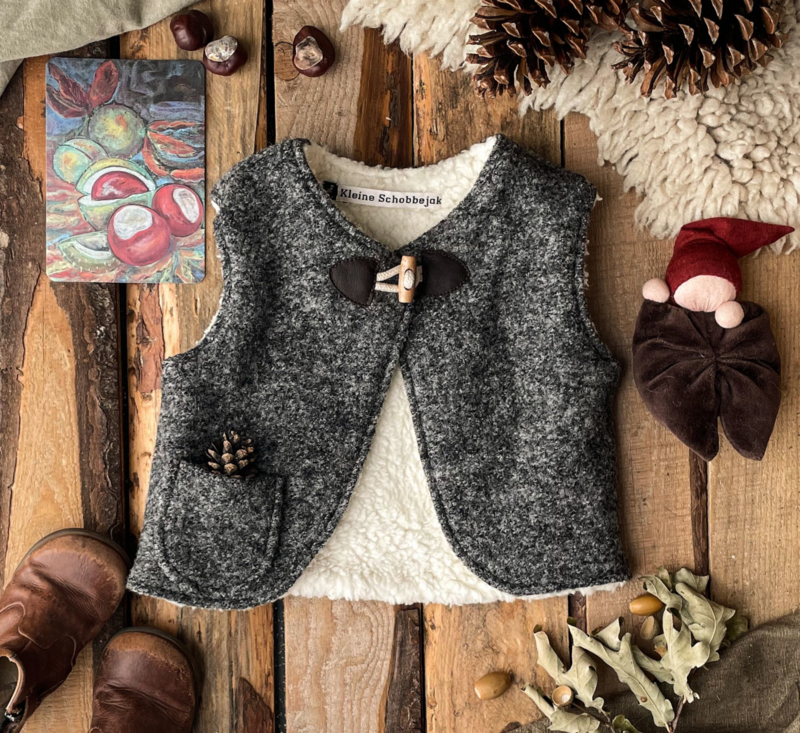 Wool Vest Winter Grey