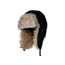 Eiger Fur Hat Black