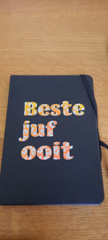 a5 notitieboekje met tekst