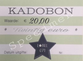 Kadobon 20,00